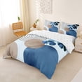 thumbnail image 3 of jejeloiu Nautical Abstract Duvet Cover King For Men Women,Coastal Print King Bedding,Blue Brown,Reversible,3pcs,1 Duvet Cover and 2 Pillowcases, 3 of 6