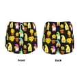 thumbnail image 5 of Picia Gnomes With Sunflowers Pattern Women's 2 in 1 Athletic Running Shorts High Waisted Workout Casual Gym Sweat Shorts with Comfy Liner Zipper Pockets-Medium, 5 of 9