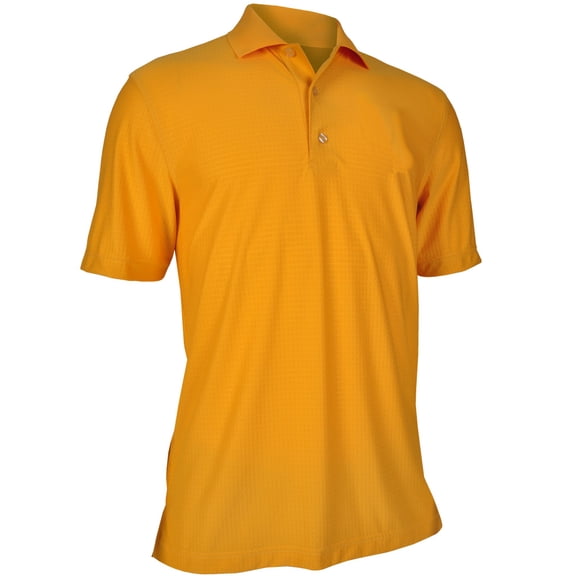 Monterey Club Men's Drizzle Texture Solid Golf Polo Shirt #1251
