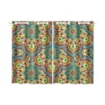 thumbnail image 2 of CADecor Mandala Window Treatment Panel Curtains Window Curtain Kitchen Curtain,Two Piece 26x39 Inches, 2 of 4