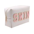 thumbnail image 1 of Makeup Organizer Letter Portable Double Layer Large Capacity Canvas Waterproof Makeup Bag for Outdoor, 1 of 11