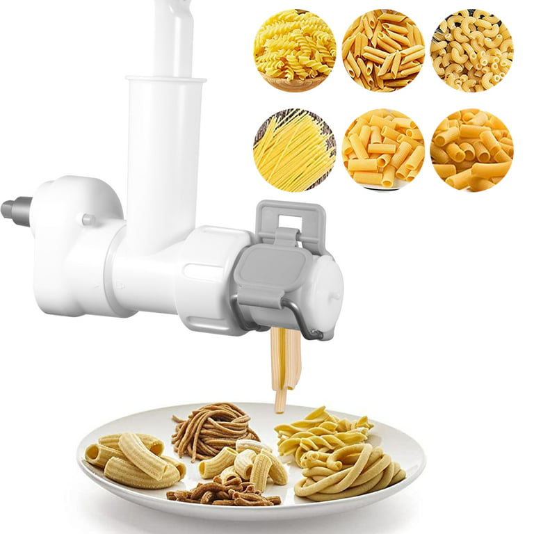 Pasta Attachment for Kitchenaid Stand Mixer with 6 Different Shapes Pasta  Press Outlet,Durable 6-in-1 Pasta Extruder for Kitchenaid Mixer
