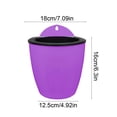 thumbnail image 3 of Kyusrd Indoor Outdoor Wall Mounted Planters With Drainage Holes,Hanging Flower Pots For Balcony Terrace Greenery Decor,7.09x6.30in, 3 of 7
