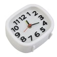 thumbnail image 2 of MYG Alarm Clock,Battery Operated Quartz Alarm Clock Night Light No Tick Silent Bedside Clocks-White, 2 of 9