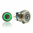 thumbnail image 1 of Bouton de Billette Momentané AUTSW42G 19mm avec Anneau Vert LED, 1 of 1