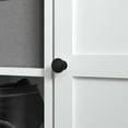 thumbnail image 2 of Resenkos Shoe Storage Bench - Cushioned Seat, 2 Cabinets & Adjustable Shelf, for Hallway/Entryway, White, 2 of 8