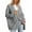 Grey, variant on Women's Elegant Long Sleeve Knitted Open Front Sweater Coat Casual Loose Fit Warm Oversized Cardigan for Daily Wear Grey S