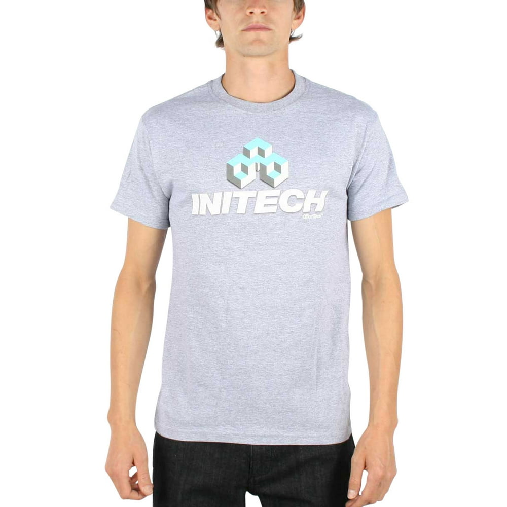 Office Space Office Space Mens Initech TShirt in Ash Grey