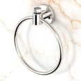 thumbnail image 4 of Gatco Clarion Towel Ring, Wall Mount Bathroom Hand Towel Holder, Acrylic & Polished Nickel, 4 of 4