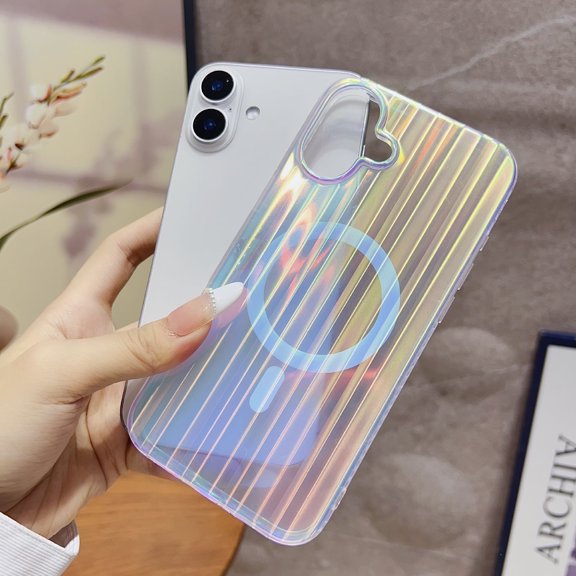 Kryonix For iPhone 12 Pro Case Cute, Laser Gradient Matte Magnetic Color-Changing Protective Cover with Smooth Touch, Blue
