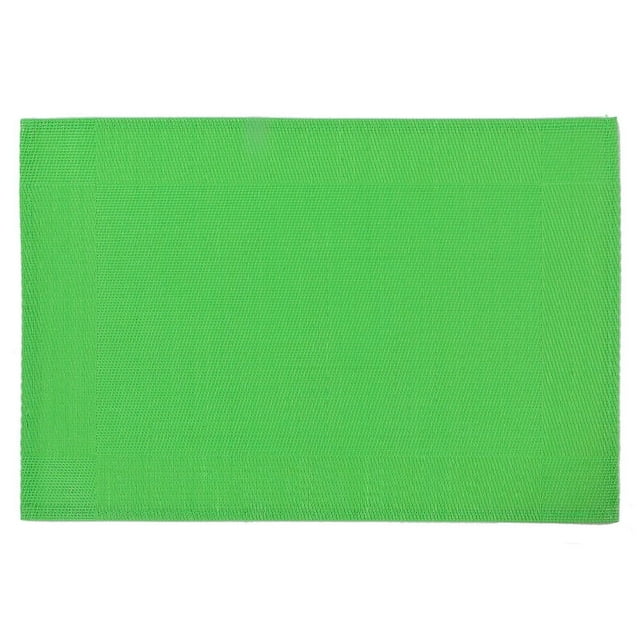 Set de table en vinyle (classique) (vert citron) - Lot de 12