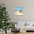 thumbnail image 3 of Stupell Industries Snowman on Beach Scene Holiday Painting Gray Framed Art Print Wall Art, 24 x 24, 3 of 9