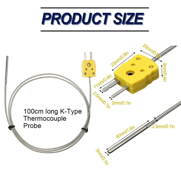 MYG Highquality Type K thermocouple probe sensors for accurate temperature Walmart.ca