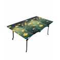 thumbnail image 6 of Spring Floral Rectangle Tablecloth, Waterproof Elastic Fitted Table Covers for 4 Foot Tables, 24x50inch Decorative Tablecloths for Picnic, Camping, Outdoor, Modern Oil Painting Yellow Botanical Green, 6 of 6