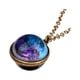 thumbnail image 2 of onlyliua Ofertas Del Día Collar y Colgante de Cúpula y Vidrio de Doble Cara y Sistema de Galaxia y Brilla En La Oscuridad., 2 of 2