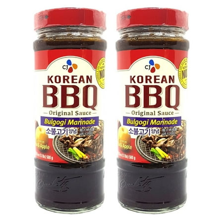 CJ Korean BBQ Sauce BULGOGI Marinade 16.9 Oz. (Pack of