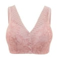 thumbnail image 1 of B91xZ Bralettes Sans Couture Triangle Côtelé pour Femmes, Rose 40, 1 of 5