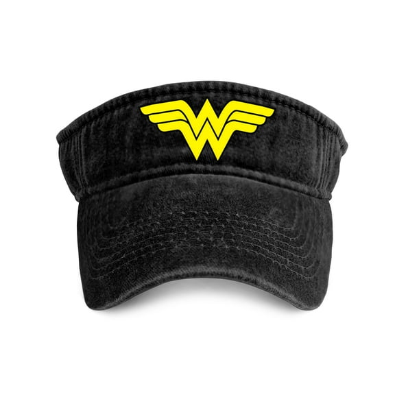 Wonder Woman Washed Distressed Sun Visors for Women Men, Sports Sun Hat Outdoor Beach Cap Sun Protection