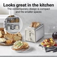 thumbnail image 2 of Hamilton Beach Contemporary 2 Slice Toaster with Wide Slots, Bagel Function, Toast Boost, Auto Shutoff, Sandstone, 2 of 10