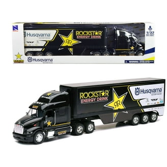 First Gear DCP 1/64 Black AC/DC Power Up Peterbilt Semi with