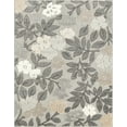 thumbnail image 3 of Oasis Modern Floral Beige and Cream Polypropylene Indoor Outdoor Area Rug, 8'x10' Rectangle, 3 of 8
