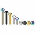 thumbnail image 1 of Wanyifa Titanium Bolt M3x8 10 15mm Button Head Hex Grade 5 Screw for Mountain Bicycle,M3x10 mm,Rainbow,1 Pcs, 1 of 7