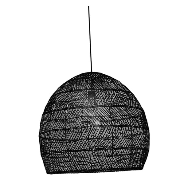 Lámpara colgante vintage moderna hecha a mano para techo o sala de estar Negro