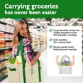 thumbnail image 3 of Bolsas de comestibles reutilizables Green Bulldog – Bolsas de compras reutilizables resistentes con asas largas plegables y plegables con capacidad para hasta 65 libras – Bolsas de mano para cocina, p, 3 of 9