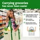 thumbnail image 3 of Bolsas de comestibles reutilizables Green Bulldog – Bolsas de compras reutilizables resistentes con asas largas plegables y plegables con capacidad para hasta 65 libras – Bolsas de mano para cocina, p, 3 of 9