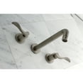 thumbnail image 2 of Kingston Brass KS8028DFL NuWave Two-Handle Wall Mount Roman Tub Faucet, Brushed Nickel, 2 of 7