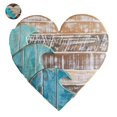 thumbnail image 3 of Mural De Corazón Decoración De Interiores Colgante En Forma De Corazón Amor Madera Colgante De Madera Con Patrón De Onda Para La Decoración De La Habitación De La Oficina matsuzay HA018472-00, 3 of 7