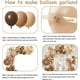 thumbnail image 3 of Kit de arco de guirnalda de globos marrones de 126 piezas, 18 "12" 10 "Globos dorados beige neutros de doble relleno marrón nude rubor bronceado para Woodland Teddy Bear Baby Shower, 3 of 5