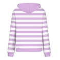 thumbnail image 5 of Gytharion Womens Oversized Hooded Sweatshirts Fashion Casual Stripe Printed Drawstring Crew Neck Hoodies with Pokcket Fall Loose Comfy Long Sleeve Pullover Sweatshirts for Women, 5 of 5