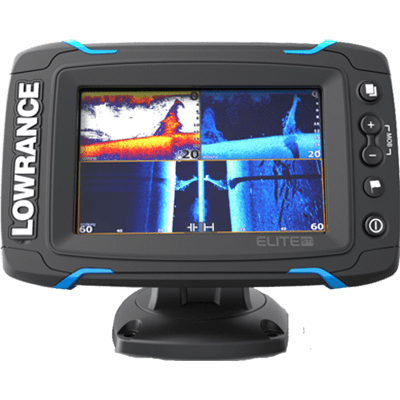 Lowrance 000-12420-001 Elite-5 TI Combo with C-Map Pro Charts. No (Best Fishing Maps For Lowrance)
