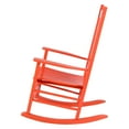 thumbnail image 4 of Shine Company Traditional Hardwood Indoor/Outdoor Patio Porch Rocker in Orange, 4 of 6