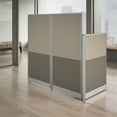thumbnail image 5 of Office in an Hour 65W Straight Cubicle Desk in Mocha Cherry - Engineered Wood, 5 of 14