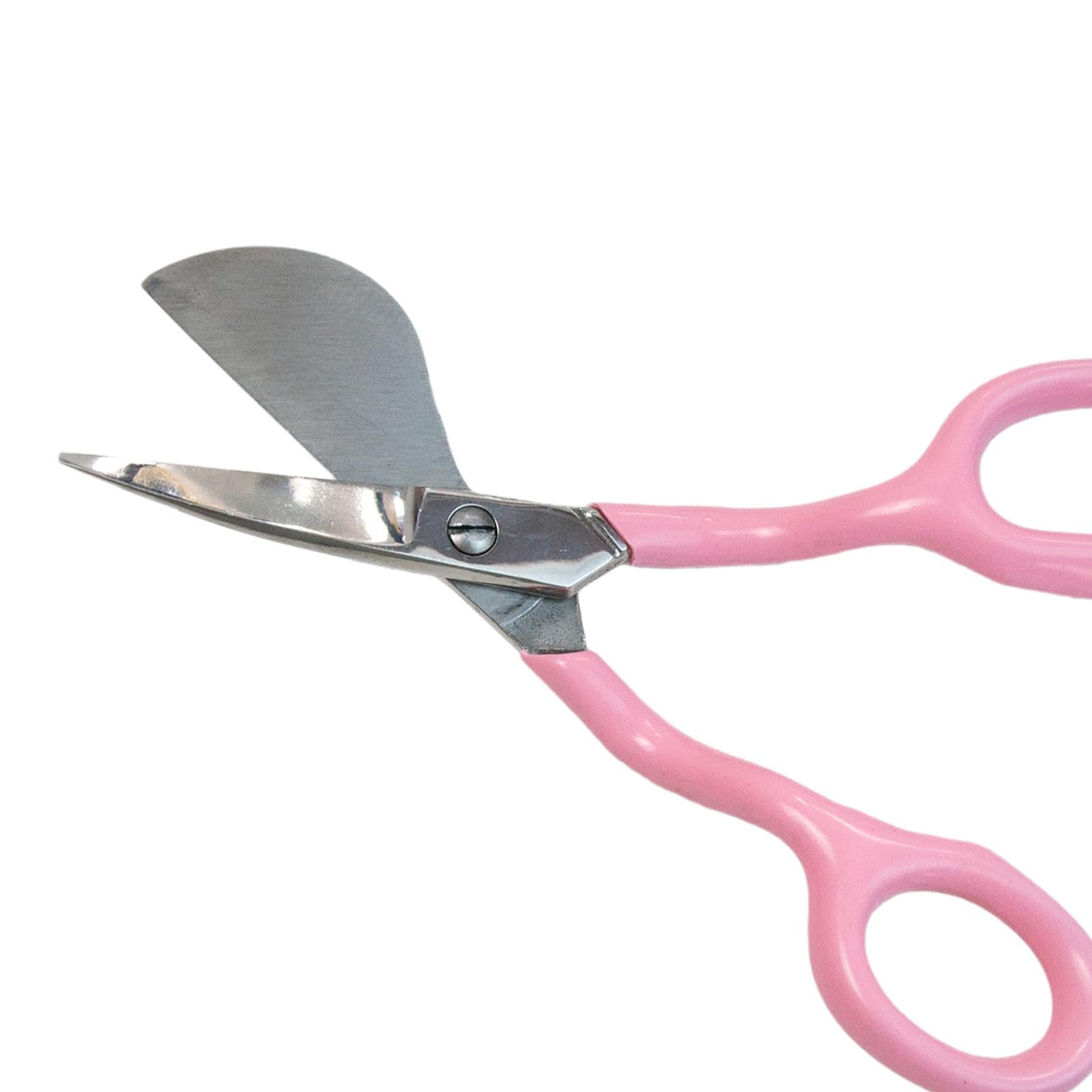 S SERENABLE 7 inch Duckbill Napping Shears Shears Steel Curved Heavy Duty Embroidery Scissors for Knitting Sewing Arts & Craft Handmade Stitching Sewing