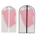 thumbnail image 5 of Hanging Garment Bag Lightweight Clear Full Zipper Suit Bags EVA Moth-Proof Breathable Dust Cover for Closet Clothes Dress Storage,1PC, 5 of 7