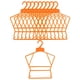 thumbnail image 2 of 10 Uds. Perchas para , percha para bebés, percha para armario, tendedero para ropa, ahorro de espacio, percha portátil para , pantalones Naranja perfecl Perchas para niños, 2 of 5