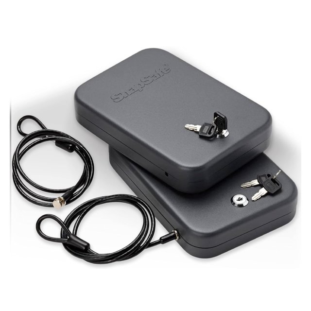 Caja de seguridad portátil SnapSafe para armas y objetos de valor, paquete de 2