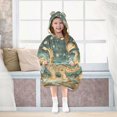 thumbnail image 7 of FORMRS Wearable Blanket Hoodie with Sleeves for Kids Cozy Flannel Sweatshirt, Dinosaur with Stars, 7 of 7
