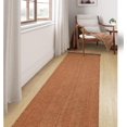 thumbnail image 1 of Collive Long Hallway Runner Rug 2.6' x 10', Washable Runner Indoor Entryway Rug, Terracotta Braided Woven Kitchen Runner Rugs Low-Profile Front Door Floor Carpet for Laundry Room Bedroom, 1 of 7
