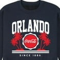 thumbnail image 3 of Coca-Cola - Since 1886 - Orlando & Palm Trees - Men's Crew Neck Fleece Pullover, 3 of 5