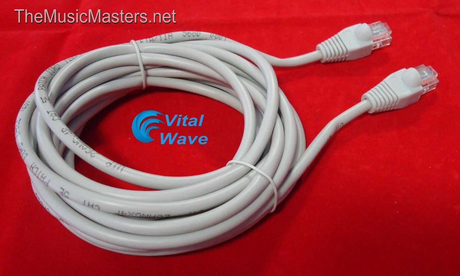 CIRCLE- 50' Ft Cat5 Ethernet Lan Network Cable Cord Pc Internet Router Wire Gray Vwltw