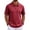 02# Wine, variant on Qwertyu Mens Polo Shirts Short Sleeve Casual 3 Buttons Textured Golf Shirts Summer Collared T-Shirt Beige M