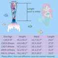thumbnail image 2 of Mermaid Tails for Swimming for Girls Kids Swimsuits Costumes Tale Bathing Suit Bikini Set（No Monofin）_Special Gift, 2 of 5