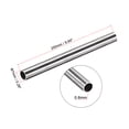 thumbnail image 2 of Uxcell 304 Stainless Steel Round Tubing Straight Pipes Tube 7mm x 0.6mm x 250mm, 2 of 5