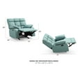 thumbnail image 2 of Glory Furniture Cindy Twill Fabric Rocker Recliner in Teal, 2 of 7
