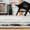 thumbnail image 4 of SAFAVIEH Coppertone Grover Striped Area Rug, Ivory/Navy, 6'7" x 6'7" Square, 4 of 7