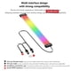 thumbnail image 3 of COOLMOON Barra de luz flexible 5V Sync ARGB Accesorios para computadora (Negro C260EX), 3 of 7